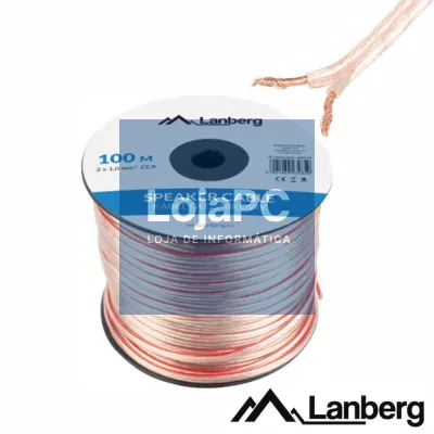 Cabo Coluna 2x1.0mm Transparente Paralelo LANBERG