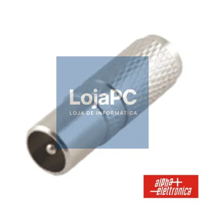 FICHA COAXIAL MACHO TV Ø9.5MM METÁLICA TWIST ON