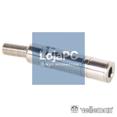FICHA JACK 6.35MM FÊMEA ST PRATEADA VELLEMAN