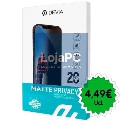 Hydrogel Protector Devia Privacy Protector Front Film Intelligent (Pack 20 units)