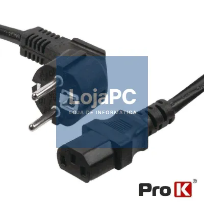 Cabo Alimentação Schuko Macho 3p / IEC C13 Fêmea 1.5M PROK