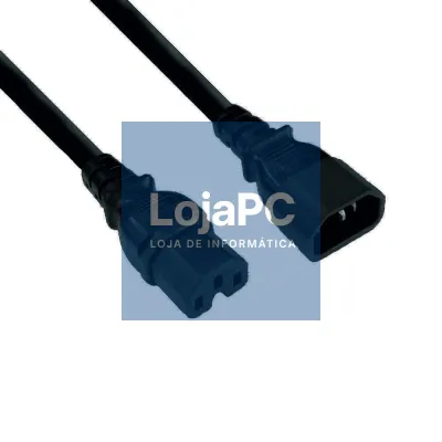 Cabo Alimentação IEC C14 Macho / C15 Fêmea 14AWG 3m