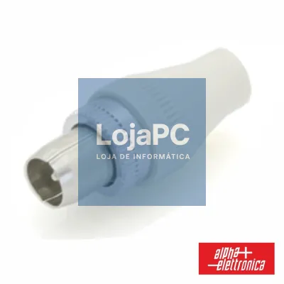 FICHA COAXIAL MACHO TV Ø9.5MM PLÁSTICO