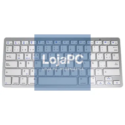 Keyboard PC Spanish Bluetooth Slim COOL White