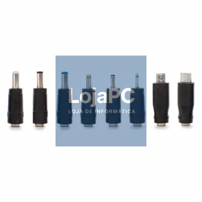 Conjunto 8 Fichas Adaptadoras DC Ø5.5-2.1mm