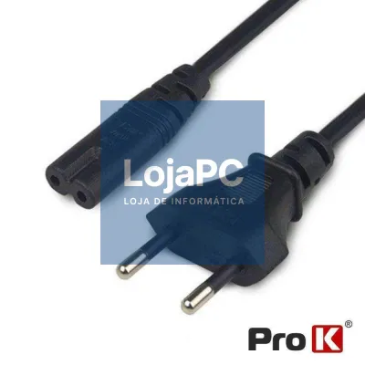 Cabo Alimentação AC Plano / Tipo 8 IEC C7 3m PROK