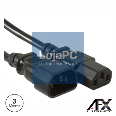 CABO ALIMENTAÇÃO IEC MACHO / FÊMEA 3M P/ PARLED710S AFXLIGHT