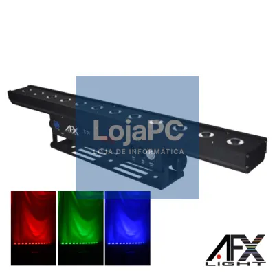 BARRA LUZ INTERIOR 12 LEDS 15W RGBAW DMX AFXLIGHT