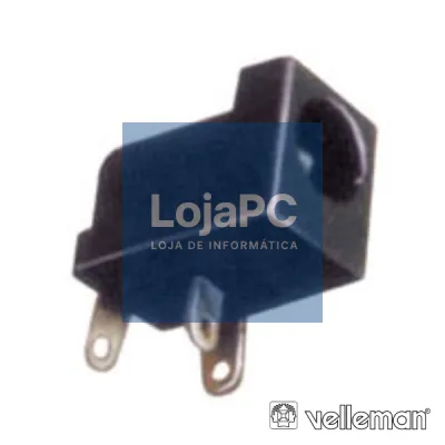 FICHA ALIMENTAÇÃO DC MACHO Ø2.5x5.5MM PAINEL VELLEMAN