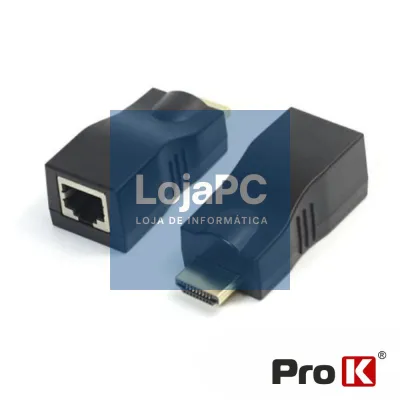 Receptor E Transmissor HDMI Via RJ45 30M PROK