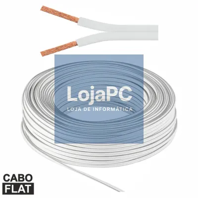 CABO COLUNA 2X4.00MM BRANCO FLAT