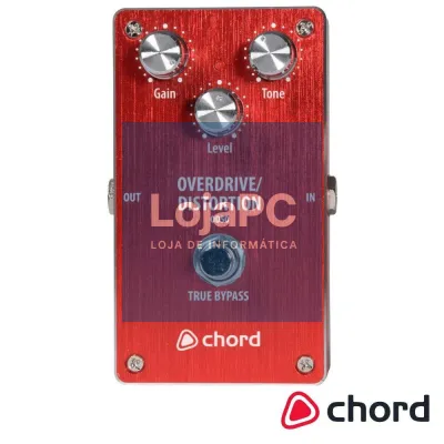 Pedal Overdrive/Distortion P/ Guitarra CHORD