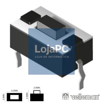 COMUTADOR MICRO SWITCH 6x3.5MM ALTURA 4.2MM VELLEMAN