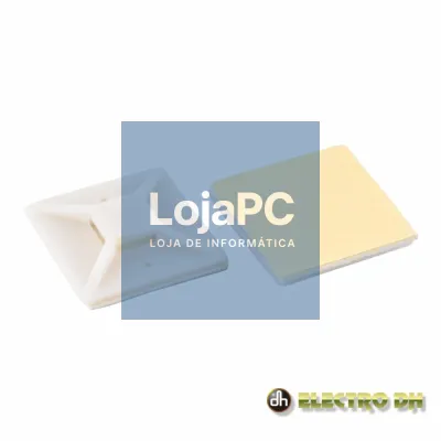 Fixador Adesivo P/ Abraçadeiras Branco EDH