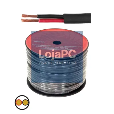 CABO COLUNA 2X4.00MM PRETO REDONDO