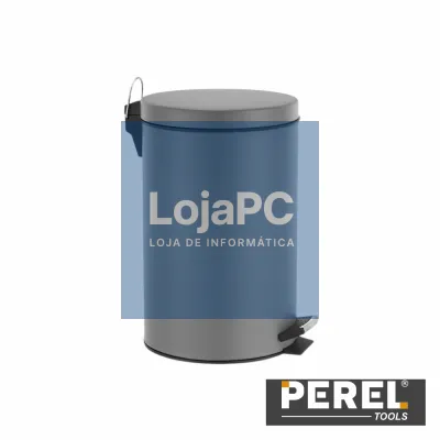 Caixote De Lixo com Pedal Em Metal Cinzento Mate 14L PEREL