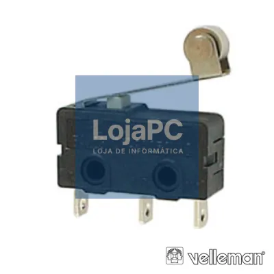 COMUTADOR MICRO SWITCH  C/PATILHA E RODIZIO 5A VELLEMAN