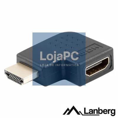 Adaptador HDMI Macho / Fêmea Ângular 90º Esquerda LANBERG