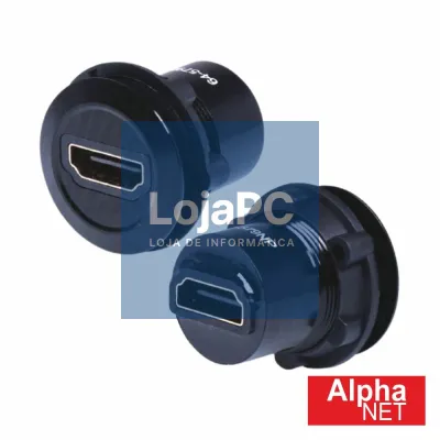 Ficha Adaptadora HDMI Fêmea / Fêmea Painel ALPHANET