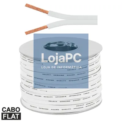 CABO COLUNA 2X1.50MM BRANCO FLAT