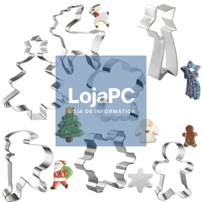 Conjunto 7 Formas De Natal P/ Bolachas/Biscoitos