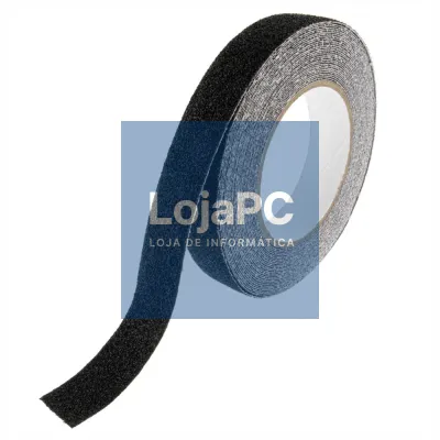 Fita Antiderrapante Preta 25mm x 10m