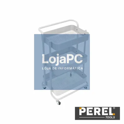 Organizador Móvel De Produtos Com 3 Prateleiras Branco PEREL