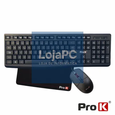Conjunto de Teclado e Rato C/ Fios + Oferta Tapete Rato PROK