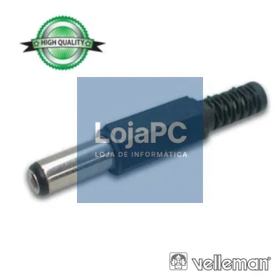 FICHA ALIMENTAÇÃO DC FÊMEA Ø2.5x5.5MM 14MM P/ SOLDAR