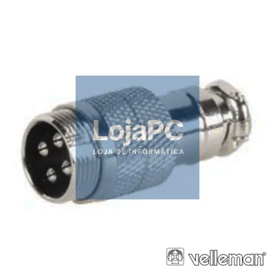 FICHA 4P MACHO P/ SOLDAR VELLEMAN