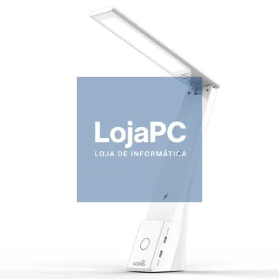 LED Lamp with Base Qi Wireless Charging COOL Compact White