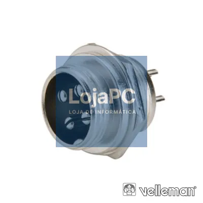 CONECTOR MACHO 4 P P/ CHASIS VELLEMAN