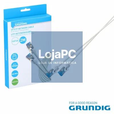 Cabo SF/UTP CAT6A 2M Branco GRUNDIG