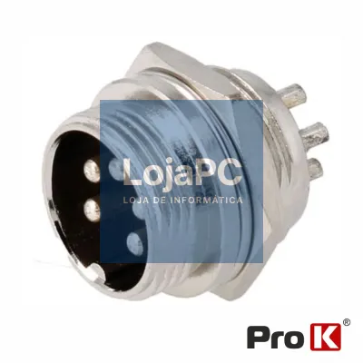 Ficha Microfone 5p Macho Painel PROK