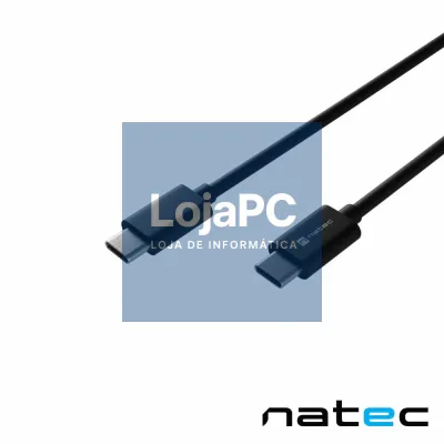 Cabo USB-C Macho/Macho PD 100W 2M Preto PRATI NATEC