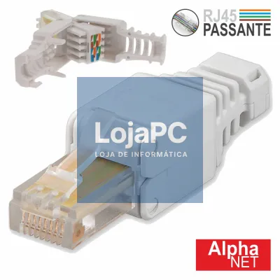 FICHA RJ45 MODELAR 8P8C CAT5E KEYSTONE PASSANTE