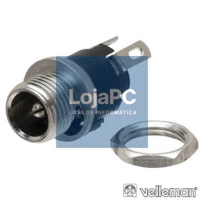 FICHA ALIMENTAÇÃO DC MACHO 2.1-5.5MM P/ CHASSIS VELLEMAN