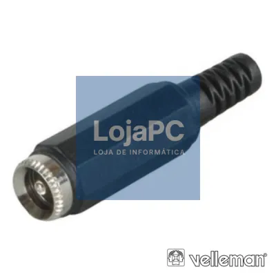 FICHA ALIMENTAÇÃO DC MACHO Ø2.1x5.5MM