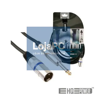 CABO XLR 3P MACHO / JACK 6.35 MACHO 6M MN HQ POWER
