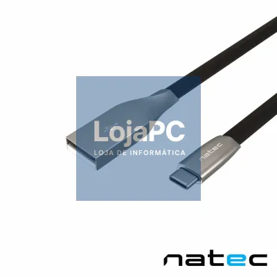 Cabo USB-A 2.0 Macho/ USB-C Macho 1M PRATI QC 36W NATEC
