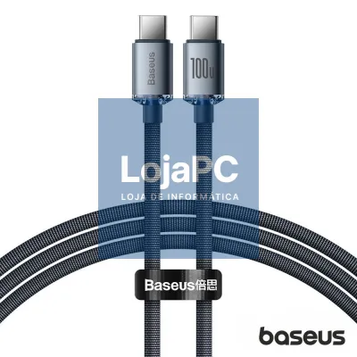 Cabo USB-C Macho / USB-C Macho Crystal Shine 1.2m BASEUS
