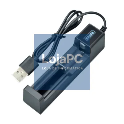 Carregador de Baterias 18650/16340/14500/10400/26650