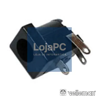 FICHA ALIMENTAÇÃO DC MACHO Ø2.1x5.5MM PAINEL VELLEMAN