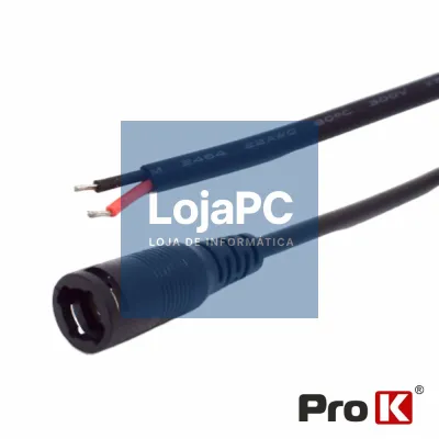 Cabo Alimentação DC Macho 5.5x2.5mm 0.10M PROK