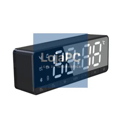 Relógio Despertador Bluetooth/MicroSD