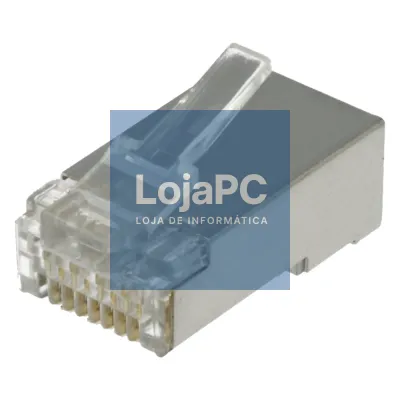 FICHA RJ45 MODELAR 8P8C CAT6 METÁLICA