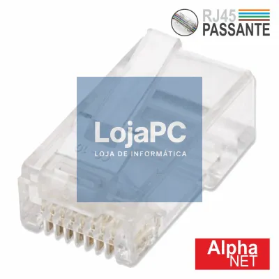 FICHA RJ45 MODELAR 8P8C CAT6 PASSANTE