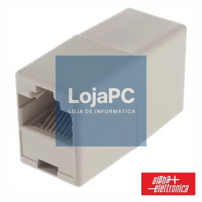 FICHA ADAPTADOR RJ45 8P8C FÊMEA / FÊMEA