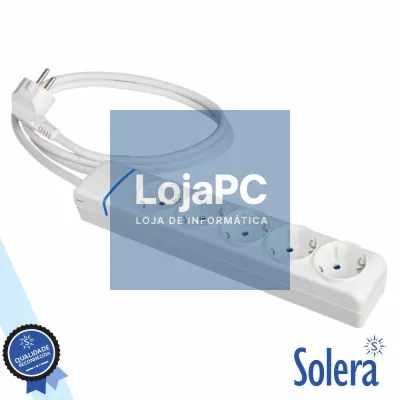 Extensão Elétrica 5x Schuko 1.5m Branco SOLERA