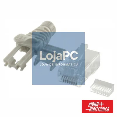 FICHA RJ45 MODELAR 8P8C CAT6A C/ CAPA